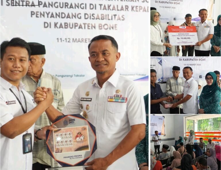 Bupati Bone Serahkan Bantuan ATENSI Kemensos untuk Disabilitas dan Lansia