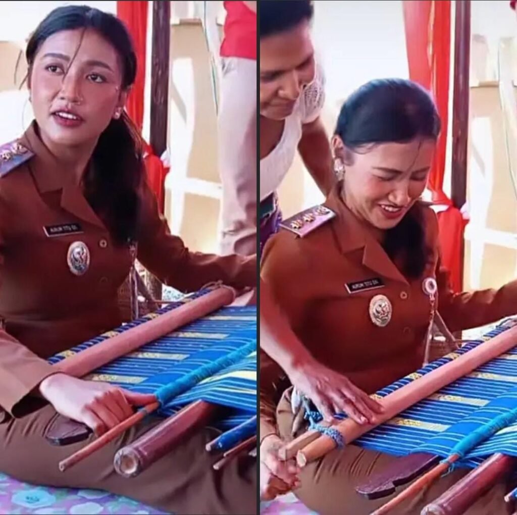 Wakil Bupati Kupang, Aurum Obe Titu Eki Belajar Langsung Seni Menenun, Dukung Pelestarian Warisan Budaya Timor