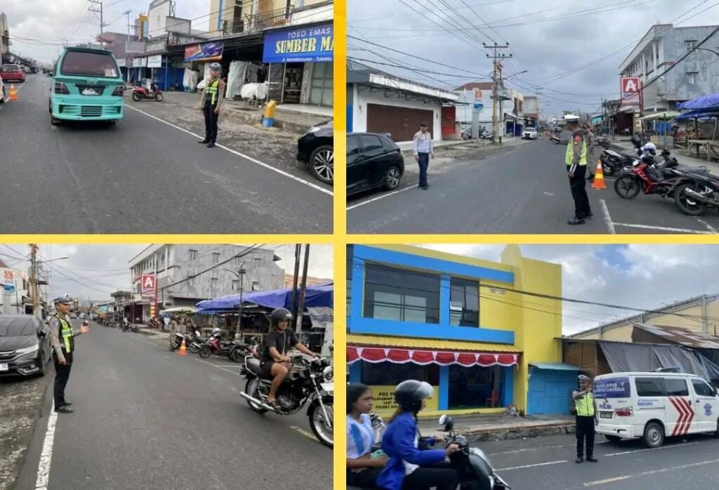 Polres Halmahera Utara Gelar Patroli dan Pengaturan Lalu Lintas dalam Rangka Operasi Ketupat 2026