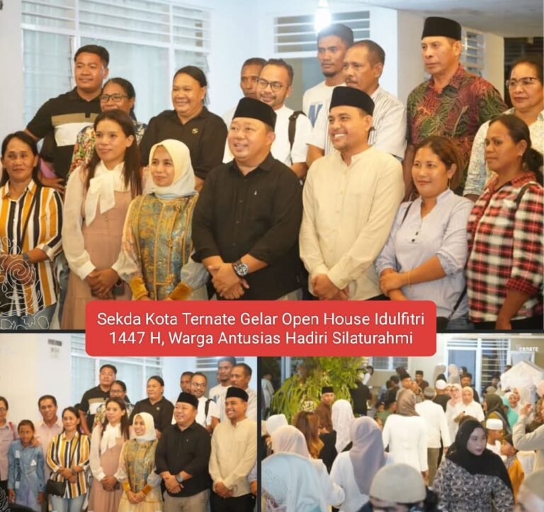Sekda Kota Ternate Gelar Open House Idulfitri 1447 H, Warga Antusias Hadiri Silaturahmi