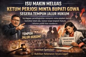 Isu Makin Meluas, Ketum Perjosi Minta Bupati Gowa Segera Tempuh Jalur Hukum